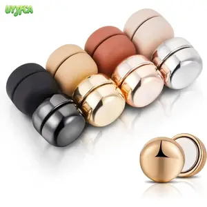8 Pairs Shiny and Matte Magnetic Hijab Pins,Women Safety Pins Super Strong Hold No-Snag Fabric Friendly Pinless Clips, Round Smooth Design, Ideal for Hijab Securing, Scarf Styling, Dress Neckline Fixing and Daily Muslim Wear,Beach vacation,Summervibes