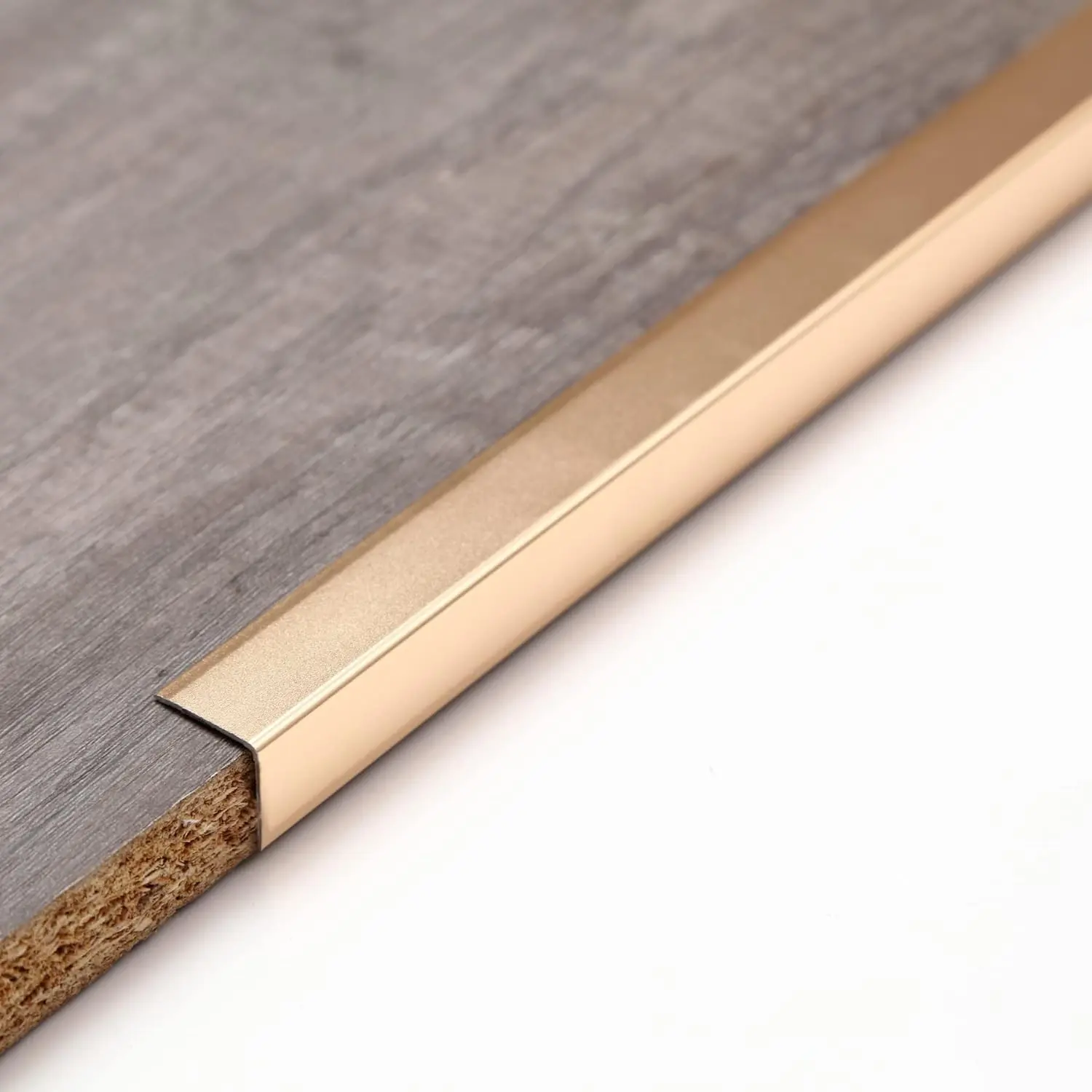 Matte Gold Aluminum Peel and Stick L Molding Corner Guards with 90° Angle for Wall Door Frame Cabinet Baseboard Protection and Decoration, 35.4in x 0.8in (3Pcs)