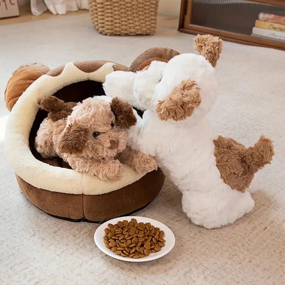 Cute Dog Design Plush Toy, 1 Count Super Soft Fluffy Lovely Dog Stuffed Toy, Soft & Comfy Plush Toy for Boys & Girls, Huggable Stuffed Animal, Sofa Decoration Bed Toy, Stuffed Animal, Soft Stuffed Animals