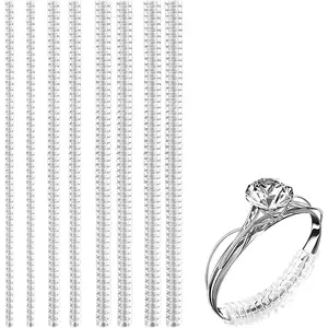 8 count Ring Size Adjusters, Transparent Loose Ring Size Adjuster Guards Ajusteur Bague Invisible  Sizer for Rings Wedding Woman (4 Sizes)