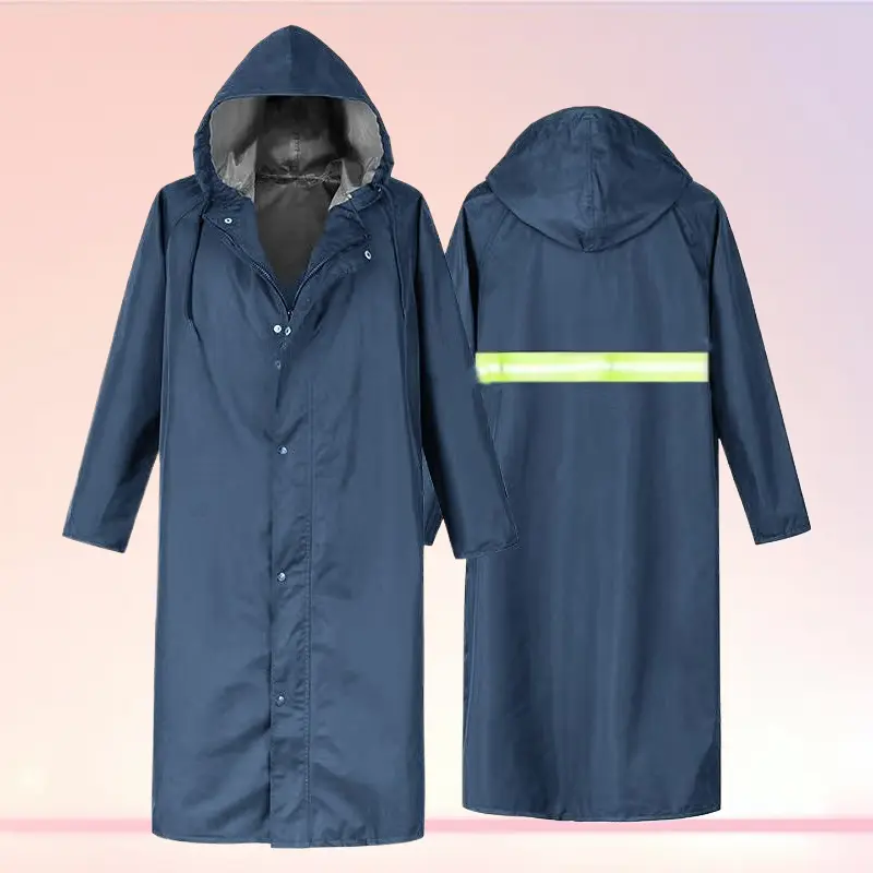 Extra Long Thickened Full Body One Piece Raincoat For Adults Heavy Rainproof Men Women For Security Patrol Flood Prevention Outdoor Use