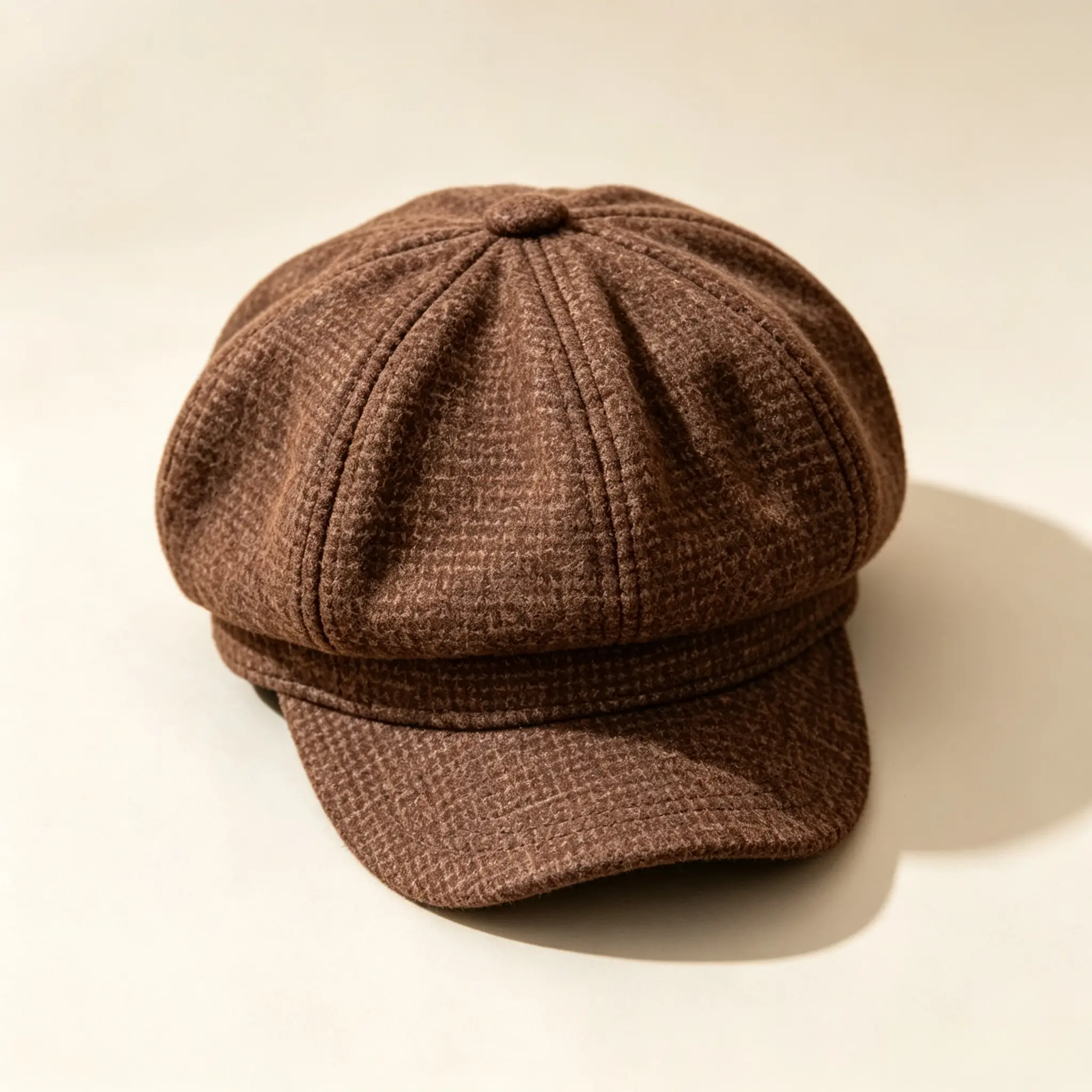 Men's Vintage Octagonal-Top Newsboy Cap - Breathable Fabric Driving Hat, 1-Size Casual Outfits Cap, Trendy Streetwear Hat for Daily Wear Sports Use