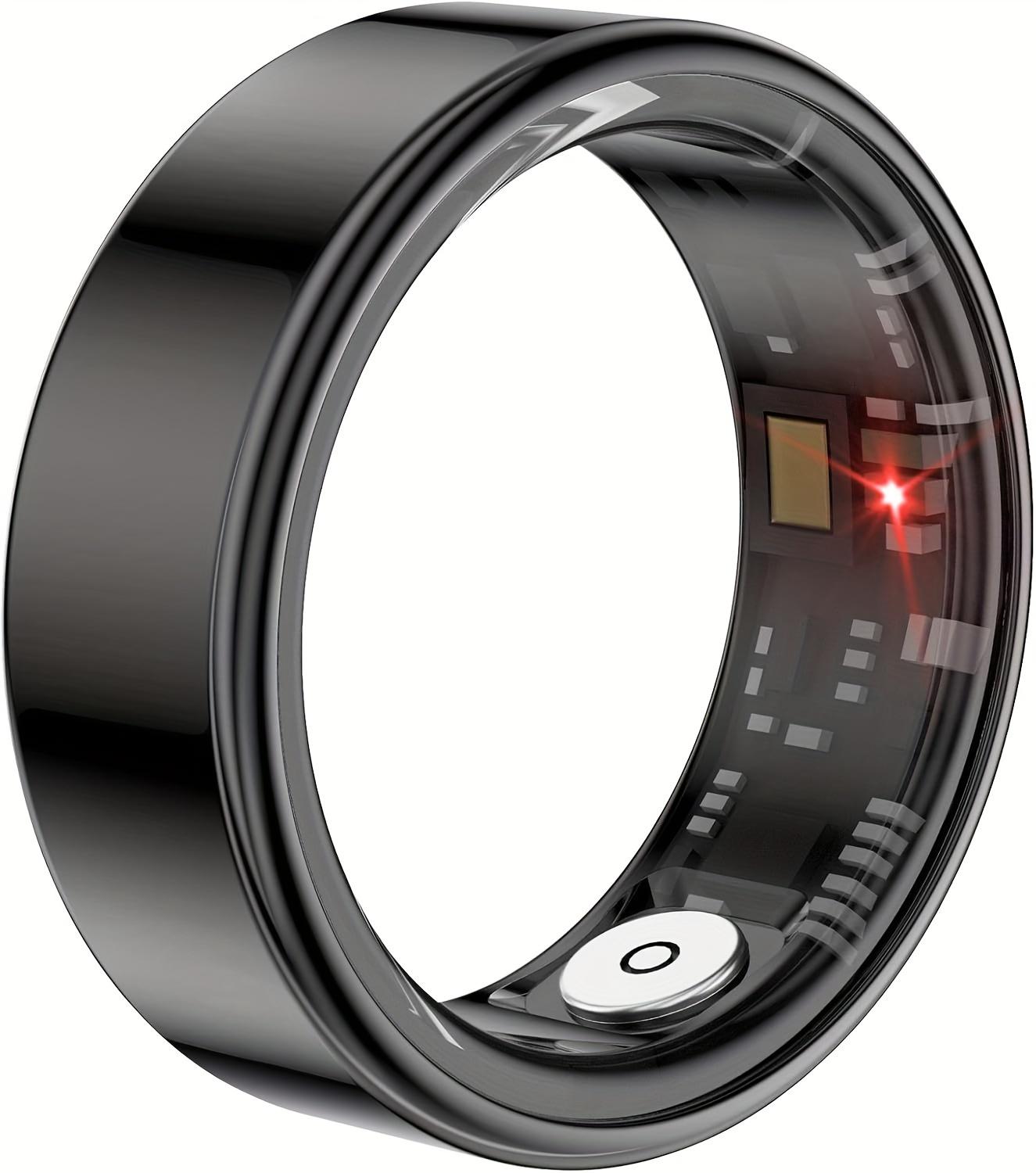 Fitness Tracker Smart Ring - Stainless Steel with Sleep Monitoring - Multiple Exercise Modes - Wireless Connection - USB Charging ultrahuman