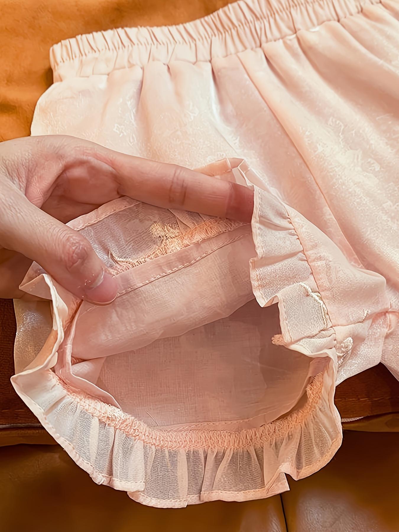 NewNew Style Children's Girls' Embroidered 2pcs Set, New Chinese Style "Mu Yun Sha" Princess Outfit, Three-Dimensional Flower Sleeveless Top + Elastic Waist Shorts, Super Sweet and Cute Pink Vacation Set, Lightweight and Comfortable, Perfect for Outdoor