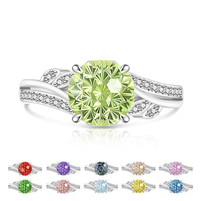 Intertwined Twisted Band Statement Ring Floral/Vine-inspired Hidden Overlap Adjustable Band (US 5-10), Spring Jewelry Sparkling Bypass Promise Ring, Cute Aesthetic Gift for Women