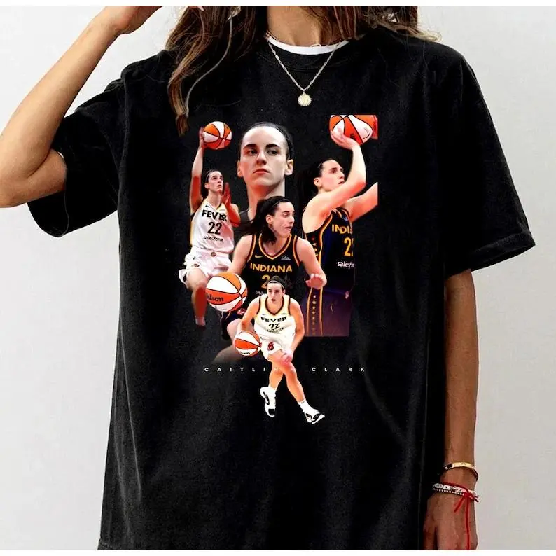 Caitlin Clark Vintage Graphic T-shirt, Basketball Unisex Tee, Sports Fan Shirt, Gift For Him