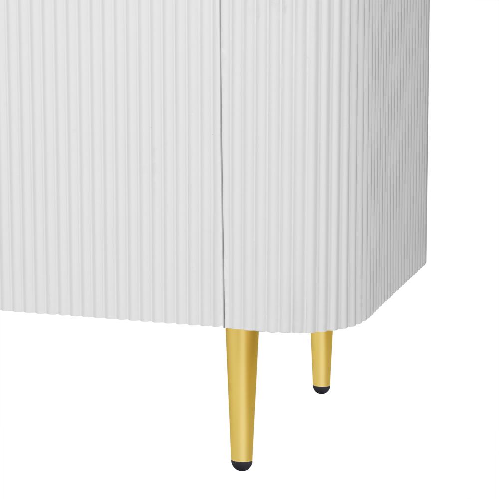 VIBE HAUS 78.7'' Minimalist TV Stand for TVs Up To 85 Inches, Modern Entertainment Center Media Console with 4 Spacious Cabinets for Living Room