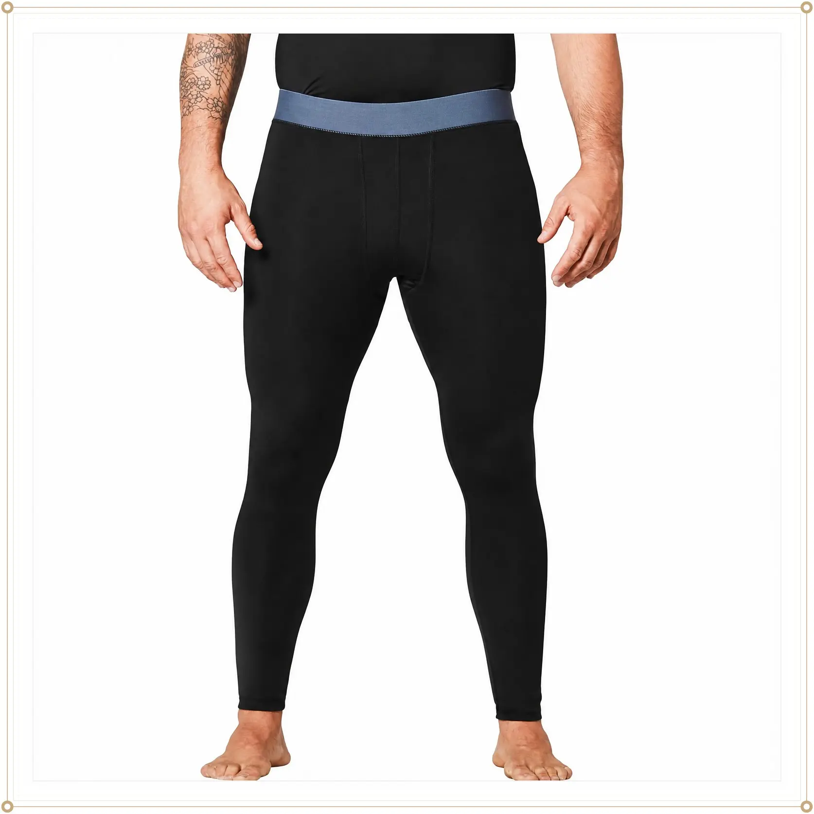 Men's BJJ Spats Compression Pants | No-Gi Jiu Jitsu MMA Leggings & TightsGift