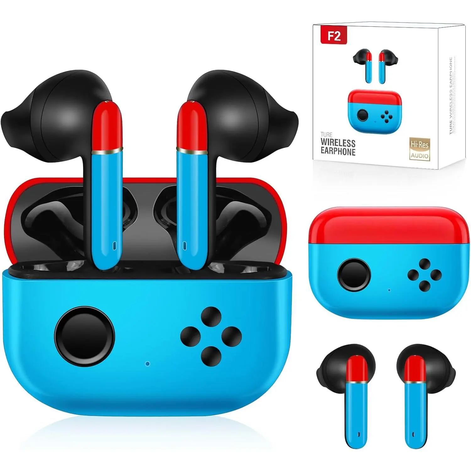 Kids Adults Wireless Earbuds, Bluetooth 5.3 Touch Control Wireless Earbuds for Kids Adults with Charging Case,Ear Buds for Gifts