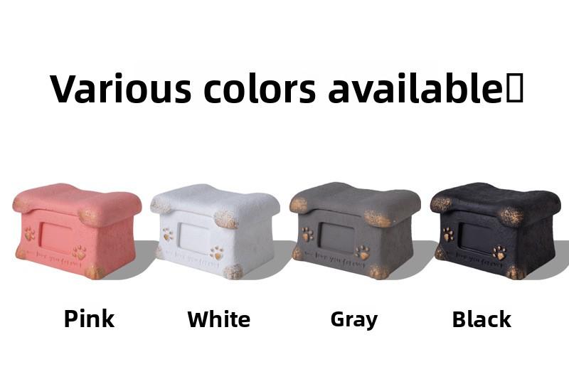 SoPets Pet Cremation Urn for Dogs Cats Personalized Memorial Box for Ashes with Secure Lid and Engraving Plate to Honor Your Beloved Pet Angel