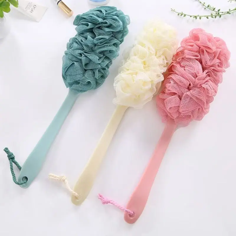 3-Piece Cute Bath Brush Set, Ergonomic Long Handle, Super Soft Bristle Scrubber for Gentle Baby Care & Daily Back Cleaning, Baby-Safe