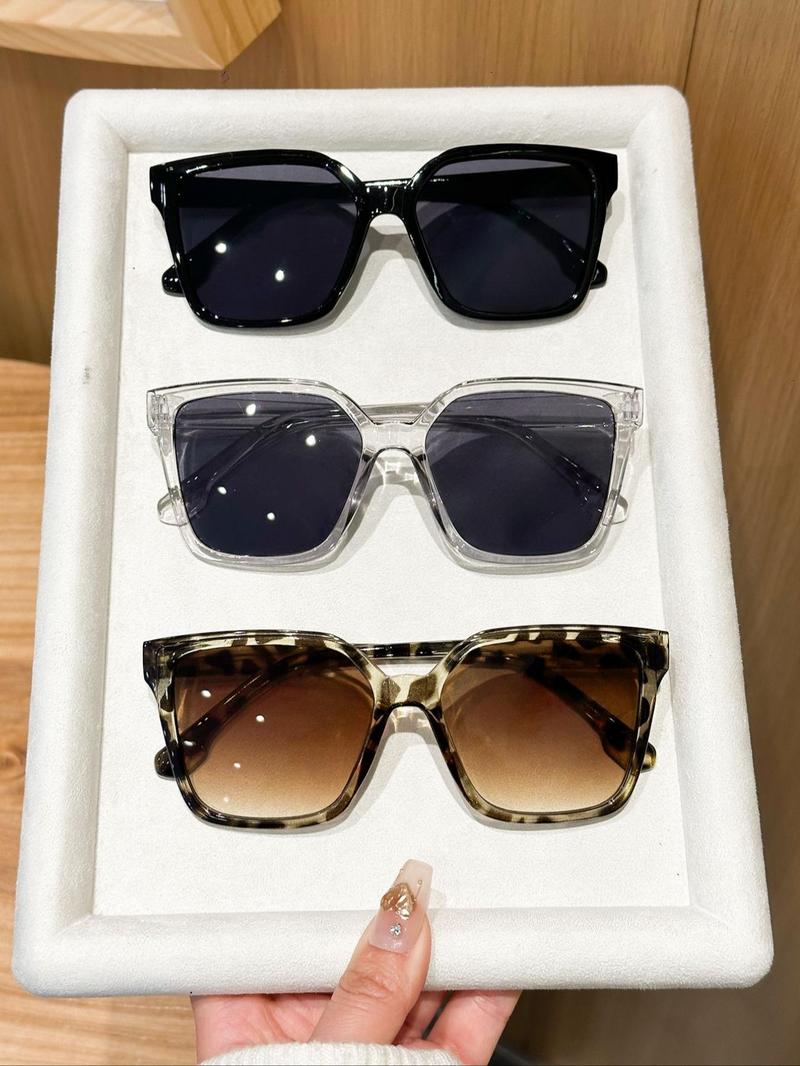 Women's Vintage Trendy Tinted Lens, Retro Casual Full Rim Trendy Styling Sunglasses for Everyday Use, Fashion Accessories for Outdoor Activities