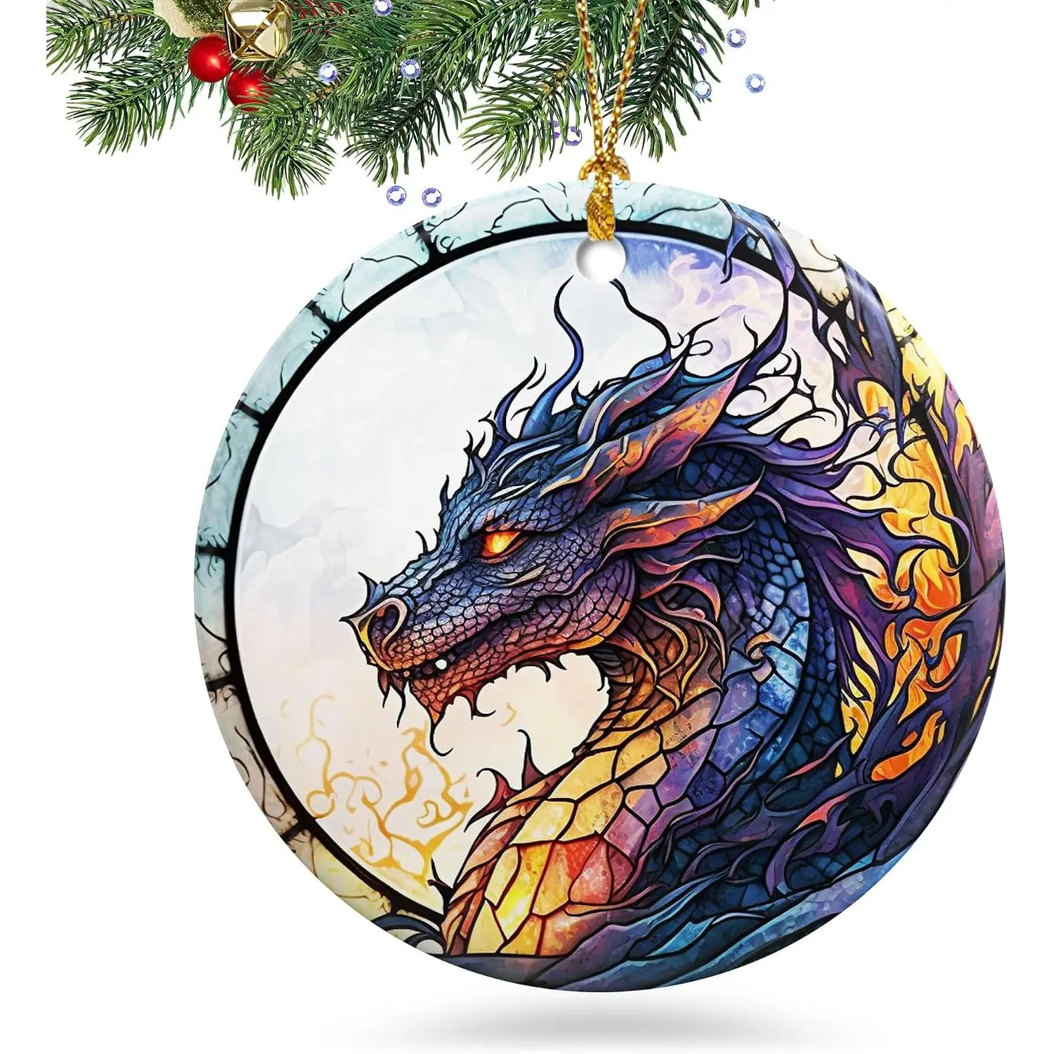 Dragon Christmas Ornament 2025 Christmas Ornament Holidays Ornaments Christmas Tree Ornaments  Accessories Navidad decoracion Xmas Dragon Lovers Gifts Ideas for Indoor Outdoor Decor