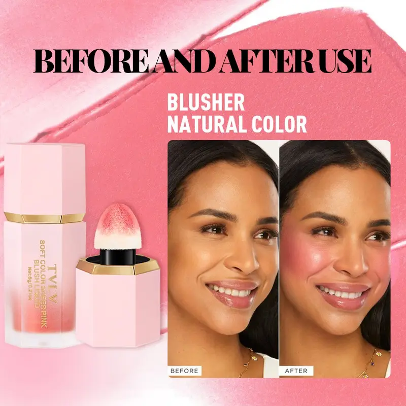 Camo Liquid Blush, Cheek Tint, Long-Lasting High-Pigment Color, Soft Dewy Finish, Vegan & Cruelty-Free, Dusty Rosé Shade, Perfect for Natural Look