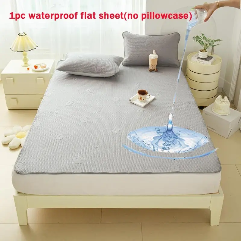 1 PC Waterproof Bed Sheet, Soft Skin-Friendly Foldable Mattress Protector, Leak-Proof Urine Guard, Baby Diaper Pad, Women's Period Pad, Postpartum Care Pad, Elderly Care Pad