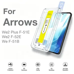 Arrows We F-51b We2 F-52e We2 Plus F-51e Screen Protector, Tempered Glass, Easy Install, Auto-Dust Removal, Protective Film