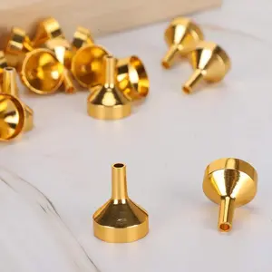 20pcs Mini Metal Funnel, Small Bottle Funnel, Perfume Funnel, Portable Liquid Transfer Funnel, Ideal for Filling Small Bottles, Essential Oil Dispenser Tool