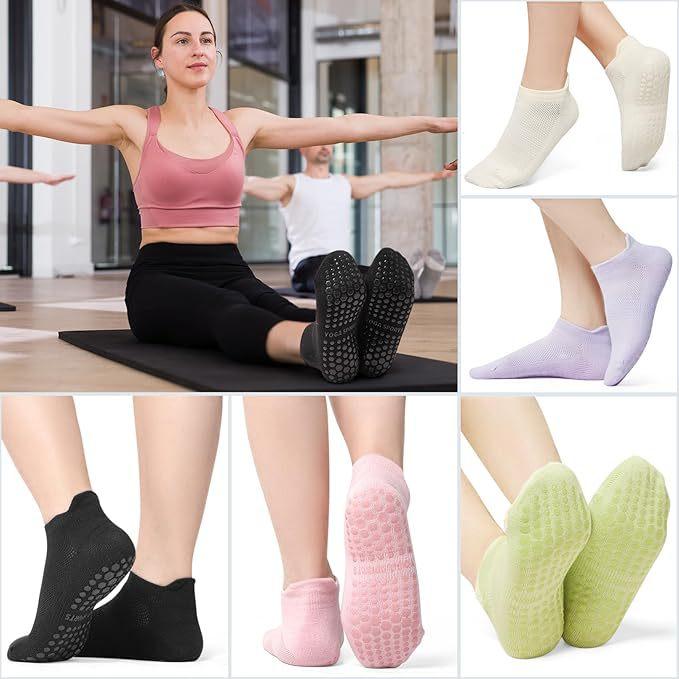 Yoga socks non-slip dispensing indoor fitness Pilates socks women's mesh sports socks cotton socks