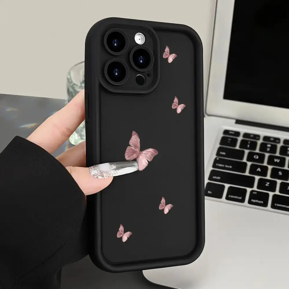 Phone Case - 1 Dreamy Pattern High Bamboo Black Phone Case, Suitable for Iphone 11 12 13 14 15 16 17 XS XR X 7 8 12 13 Mini Plus Pro Max SE Series, Is The Perfect Gift for Girlfriend, Boyfriend, Friend Or Yourself