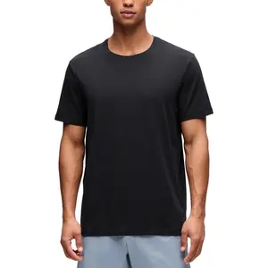CRZ YOGA Cotton-Blend Athletic Shirts for Men - Short Sleeve Moisture Wicking Soft Workout Casual Tee Tops Basic T-Shirt