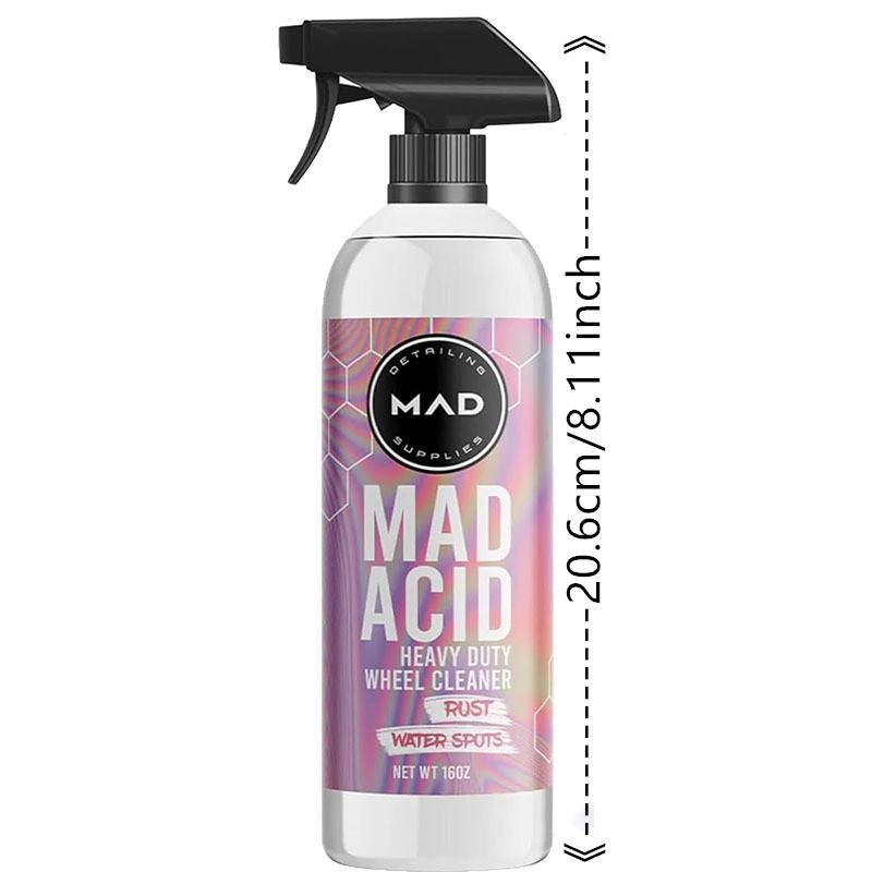 Mad Acid Glass Cleaner, Rust Remover for Car Wheel, Car Wheel Cleaner, Professional Car Cleaning & Care Product, Car Wash Accessories