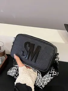 Women's Elegant Letter Design Crossbody Bag, Fashionable Versatile Chain Strap Crossbody Bag, Trendy All-match Crossbody Bag for Daily Use, Cross Body Bags