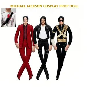 Michael Jackson Pop Abstract Plush Doll Wire Skeleton Poseable MJ Rat Dry Figure Funny Collectible Gift For Fans
