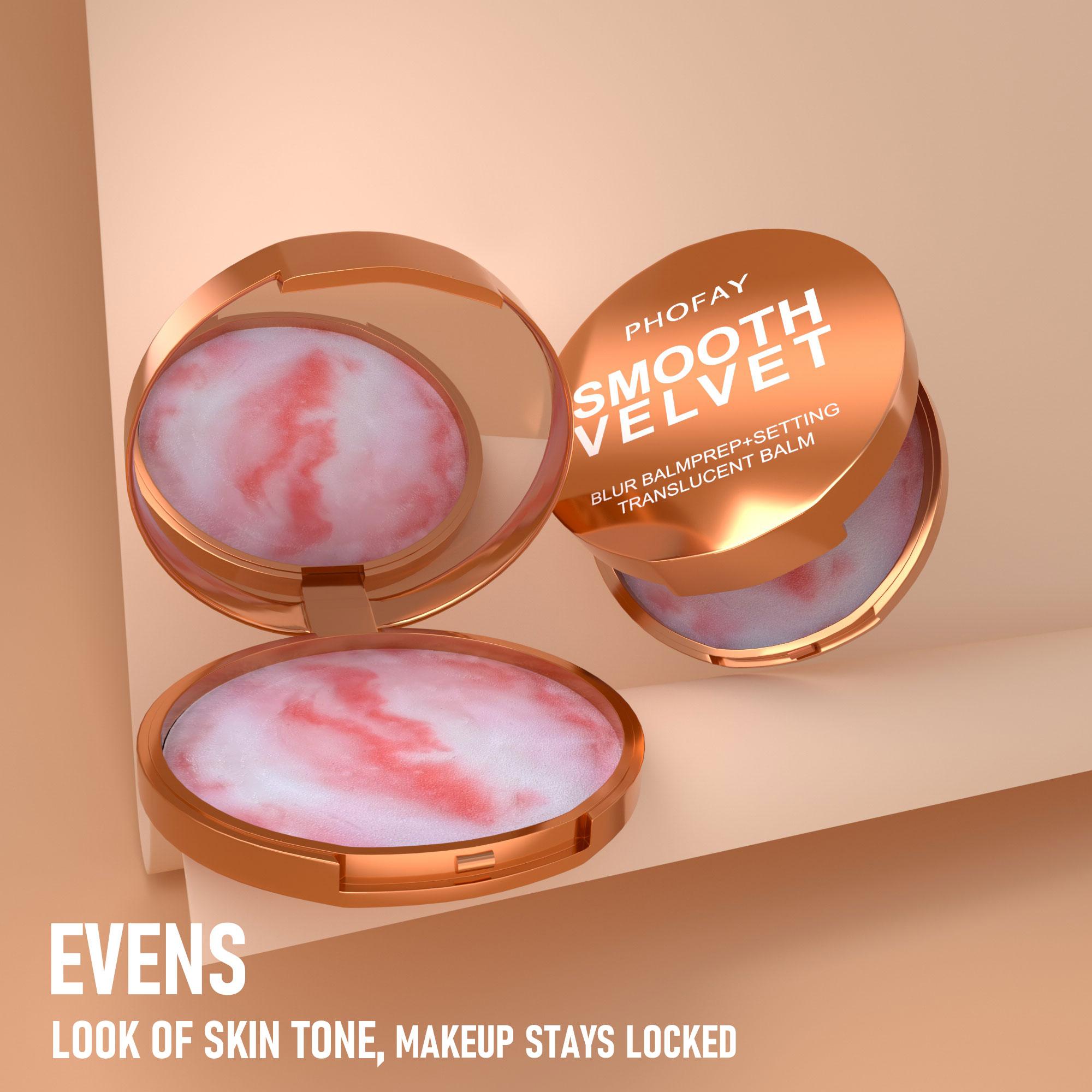 PHOFAY Waterproof Oil Control Setting Cream 10G Velvety Texture Makeup Finish for Flawless Finish