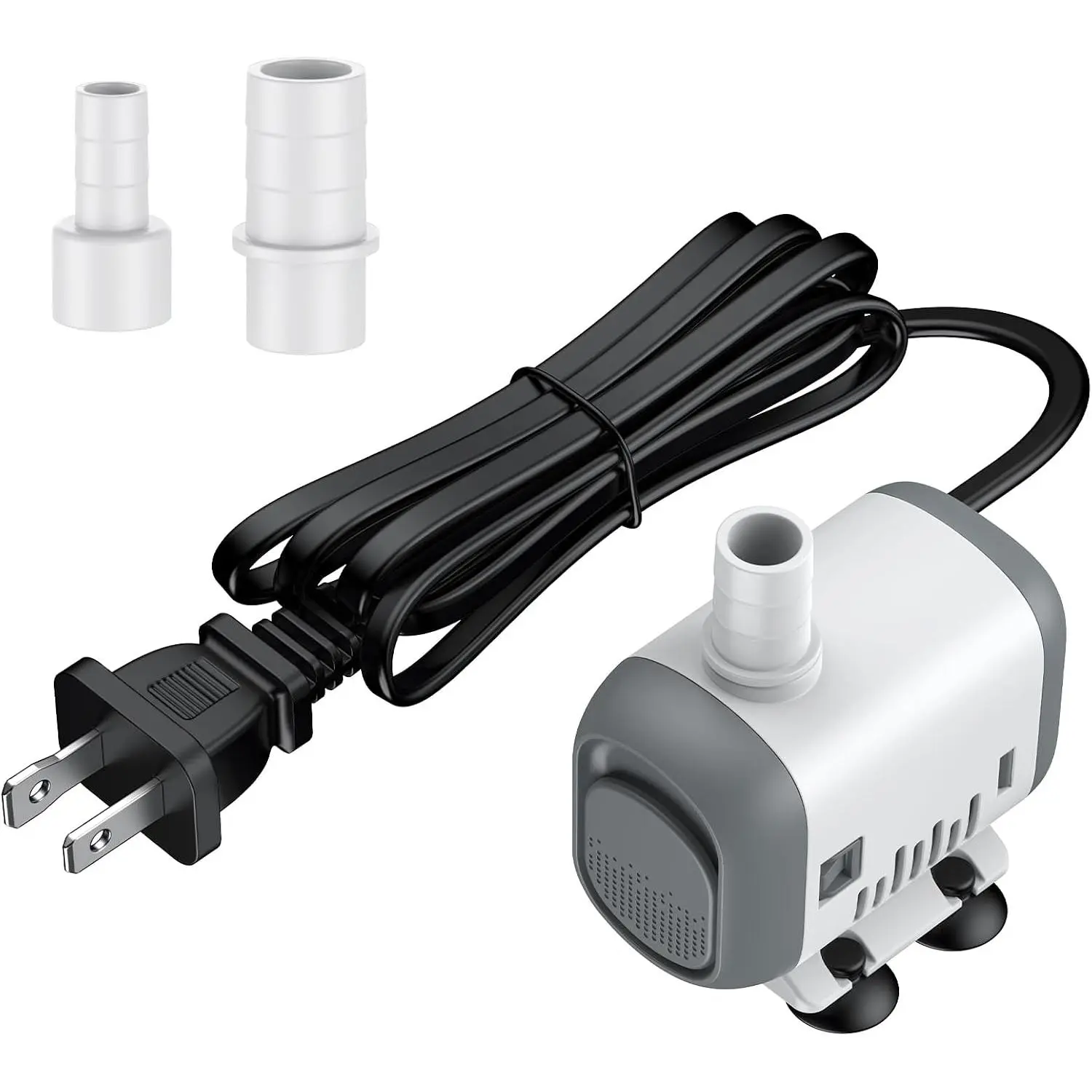 Small Fountain Pump, 130 GPH Submersible Water Pump for Fountain, 8 W Mini Water Pump with 2.6 ft. High Lift, Quiet Water Fountain Pump for Aquarium Fish  & Waterfall