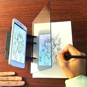1-piece canvas board and drawing panel, optical projection graffiti board, adjustable mirror tracing board, mobile phone/tablet drawing and copying tool, anime hand-drawing and calligraphy practice, Christmas and birthday gift (manual assembly required).