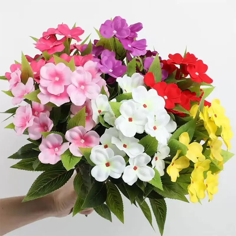 Impressionist Hibiscus Flower Artificial Flower - Multi-color Synthetic Flowers for Potted Plants - Decorative Items for Courtyard and Balcony with High-Quality Appearance - Long-lasting Non-Dying Fake Flowers - Home and Outdoor Landscape Creation Tools -