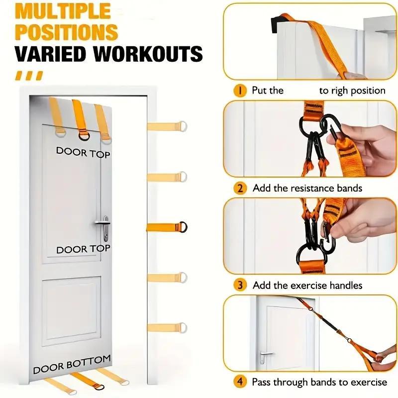 Heavy Duty Adjustable Resistance Training Equipment – 225 lbs Resistance Band Workout Straps for Full Body Strength Training, Arms, Back, Core & Shoulders, Home & Gym Workout