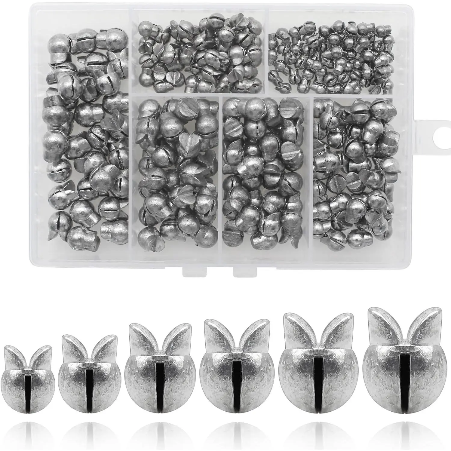 Fishing Weights Sinkers, 200/120pcs Lead Split Shot Fishing Sinkers