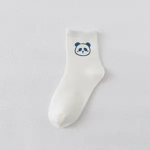 White Sports Socks Bear Women Sock Harajuku Funny Trendy Socks Pig Rabbit print Hot Sale Zapatos De Mujer Lingerie Sox for Girls