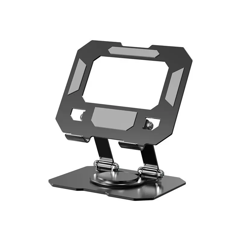 Adjustable Tablet Stand for iPad, Rotatable Base, 360 Degree Rotation, Metal Foldable Desktop Holder, Compatible with All Tablets