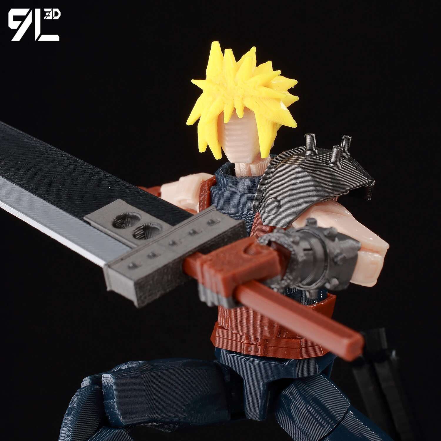 9L3D Cloud FFVII Figure Buster Sword Multi-Joint Articulated Lucky Dummy 13 Anime Action Model Posing Display Children Games toy popular
