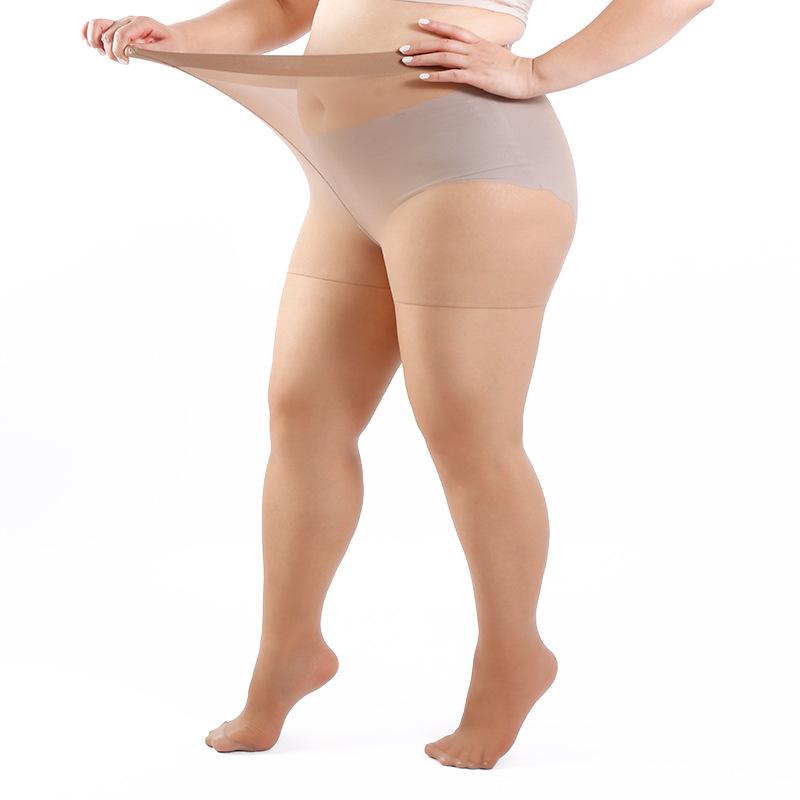 Women Ultra Thin Natural Nude Look Pantyhose High Waist Slimming Fake Bare Legs Transparent Skin Tone Tights for Spring Summer