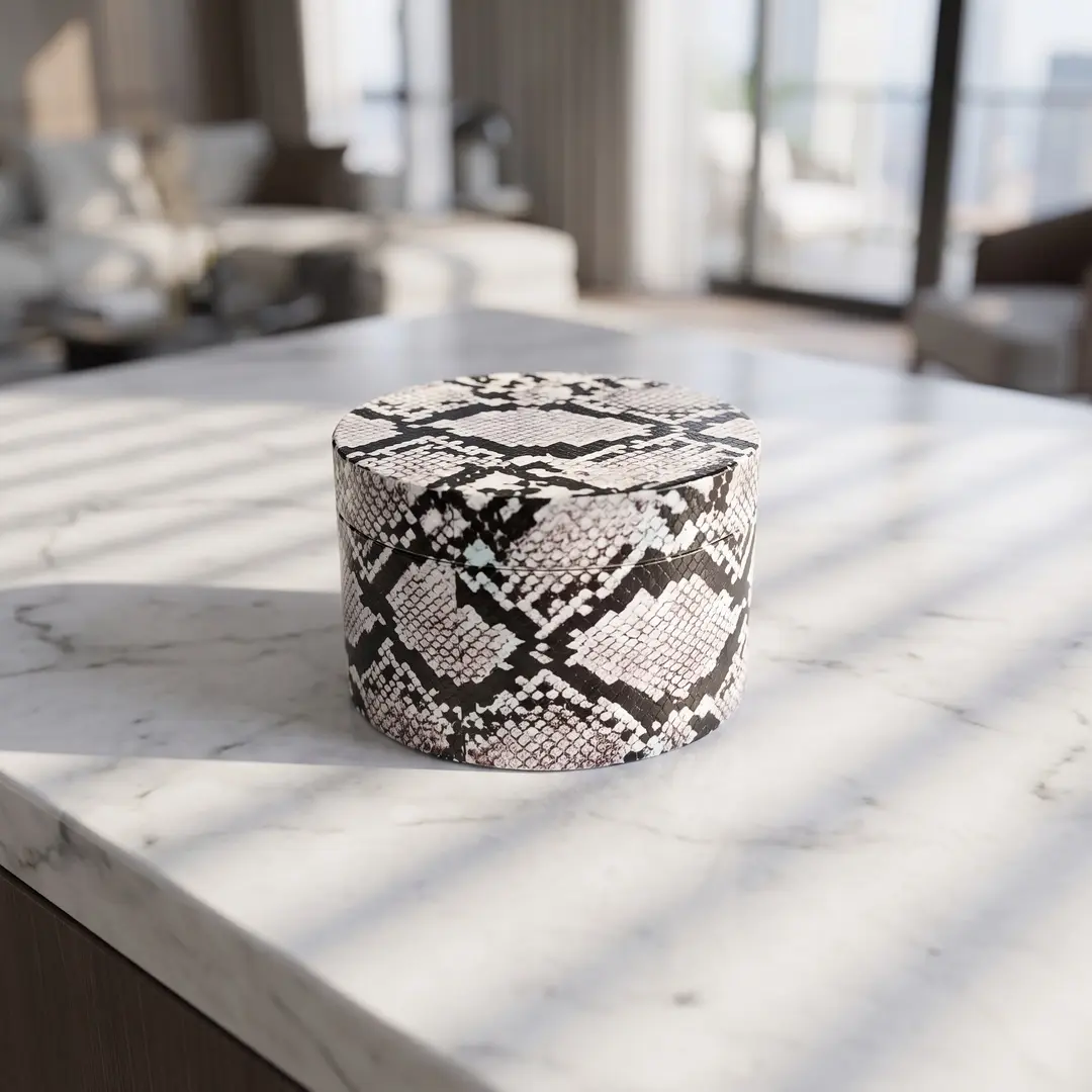 2.48 inch 63mm Pink White Snakeskin Style B Pattern Spice Grinder Metal Manual Four Layer Salt Grinder Pepper Mortar Spice Zinc Alloy Seasoning Spice Grinder Kitchen Cooking Accessories Kitchen Tool Gift