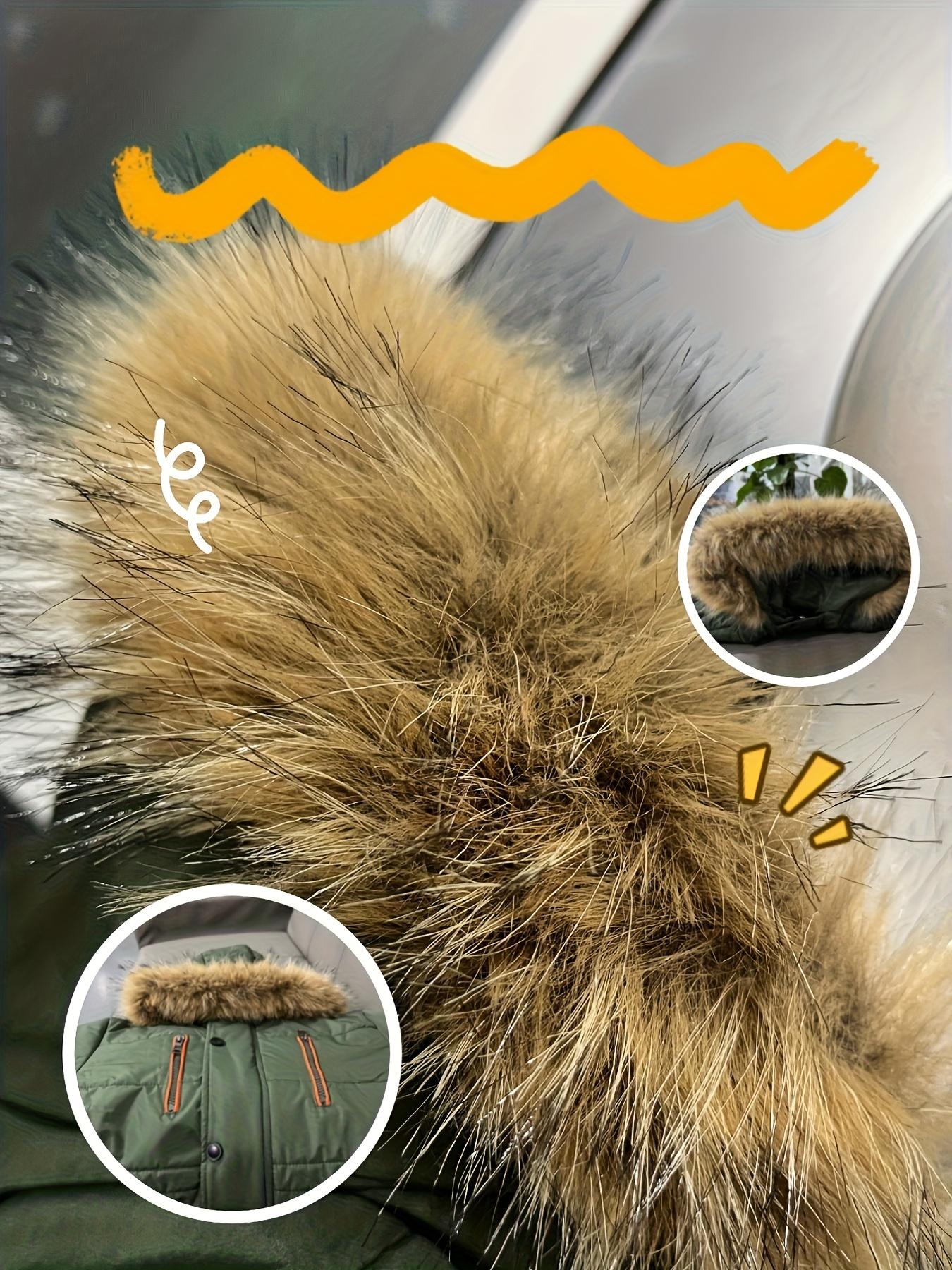 Boys' Winter Warm Hooded Jacket with Full-Zip Front, Elastic Cuffs & Pockets - Heavy-Duty Outerwear for Cold Weather, Casual Outdoor & Everyday Wear, Winter Jacket For Boys, Cold Weather Apparel, Stylish Winterwear, Durable Winterwear, Warm Coat