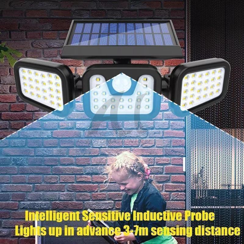2 Pack Multi Purpose Solar Lights Outdoor Motion Sensor IP65 Waterproof Security Lamp with LED for Wall Fence Pathway Installation Yard Lighting
