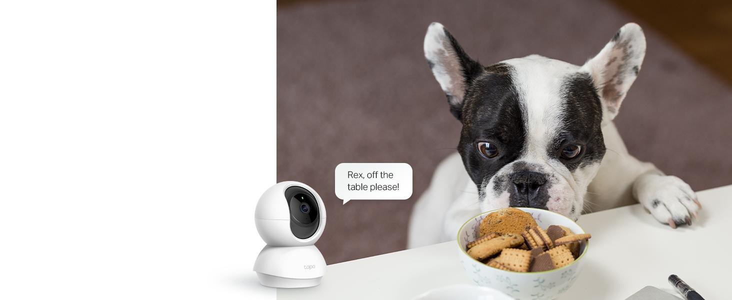 TP-Link 2K Pan Tilt Security Camera for Baby Monitor, Dog Camera w/Motion Detection, 2-Way Audio Siren, Night Vision, Cloud &SD Card Storage (Up to 256 GB), Works with Alexa & Google Home (C210)