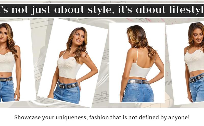 Black Belts for Women Men Studded Belt Y2K Emo Gothic Grunge 80S PU Leather Accessories for Jeans