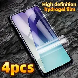 4PCS Hydrogel Film For Honor80/80 Pro Full Screen Coverage Anti-Fingerprint Series Smooth Touch Ultra-Clear Vision Anti-Scratch