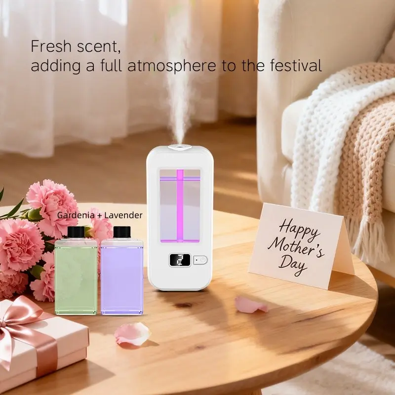 Smart Aromatherapy Diffuser | 6-Level Timer Settings | Rapid Atomization | Dual Wall-Mounted/Freestanding Design | Suitable for Bedrooms, Bathrooms, and Hotels | Essential for Home Deodorizing, Fragrancing, and Air Freshening; Ideal for Smart Diffuser Use