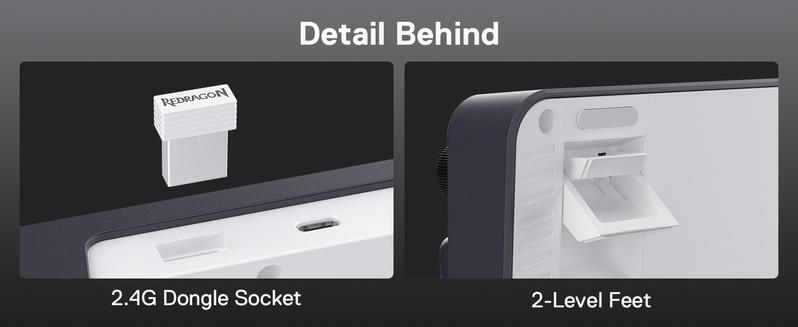 Redragon K762 Wireless Gasket Gaming Keyboard w/Hype Screen & Knob, 104 Keys Mechanical Keyboard, Easy-Control 1.14’’ TFT Info Display, 5-Layer Noise Dampening, Round PBT Keycaps, Mint Mambo Switch, Abyssal Blue