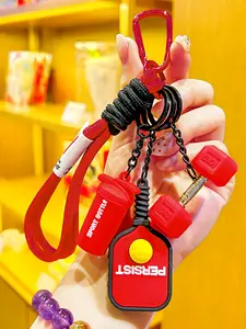 Pickleball Racket Dumbbell Water Cup Fitness Set Keychain, Creative Fashion Bag Charm, Portable Backpack Accessory, Birthday Gift, Party Favor