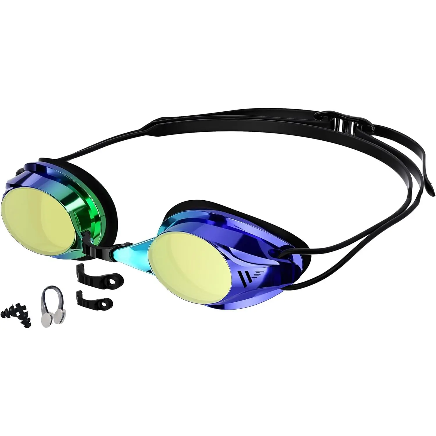 Professional Adult Size Swimming Goggles - Wide View, Anti-Fog, UV-Protective, Adjustable Strap, Modern Goggles for Swimming, Anti-Fog Lens