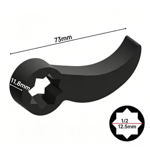 Pry Bar Mechanic Wrench Adaptor Head, Crowbar Adapter Head Tool Adjustable Angle Half Shaft Removal Car Repairing Tools 1/2" Drive, For Confined Space-YY1