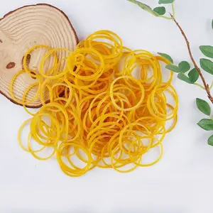 2026 New Bright Yellow Disposable Rubber Bands, High Elastic Multipurpose Rubber Ties for Daily Household Use summervibes