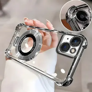 Compatible with iPhone 13mini  Premium Clear Electroplated Phone Case with Ring Holder, 4-Corner Shockproof & Full Camera Protection HNL0103
